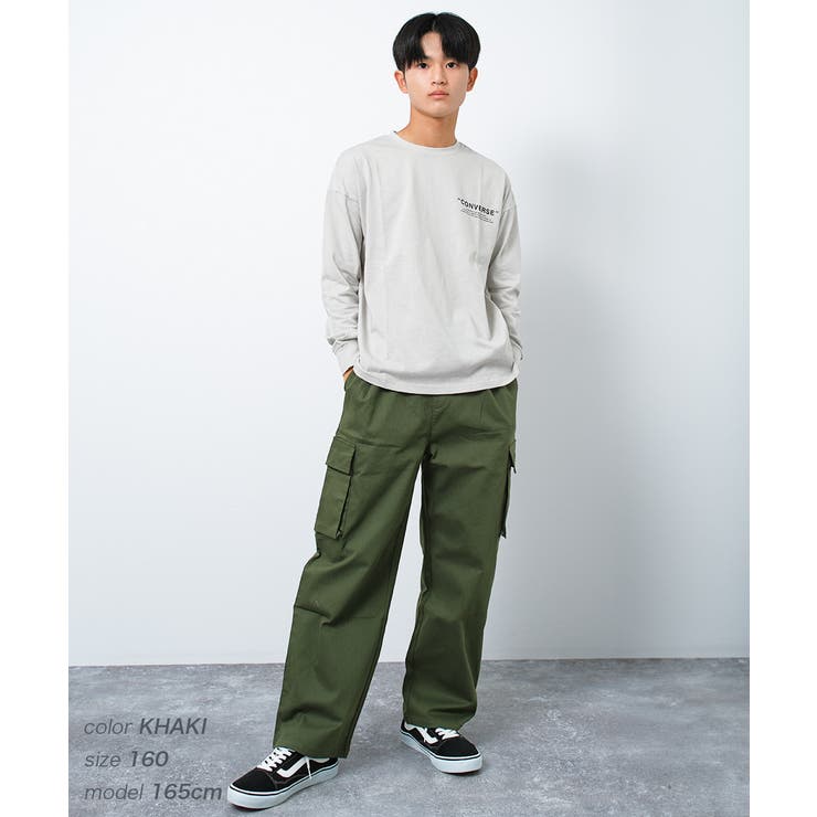 CONVERSE 別注ワイドタックカーゴパンツ ボトムス[品番