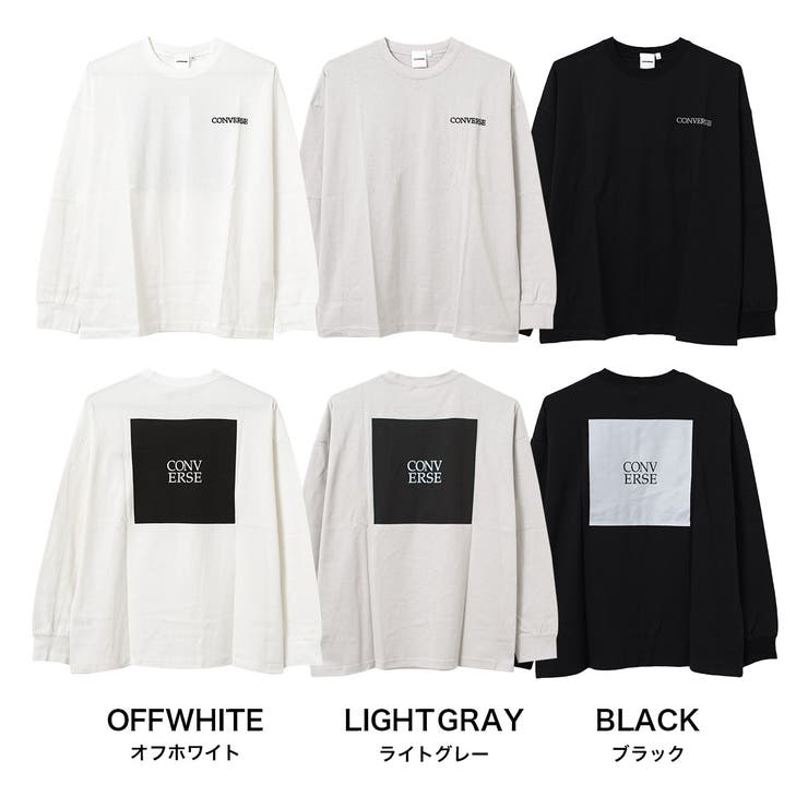 CONVERSE 別注バックスクエアプリントロングTシャツ カットソー | 子ども服 SHUSHU | 詳細画像11 