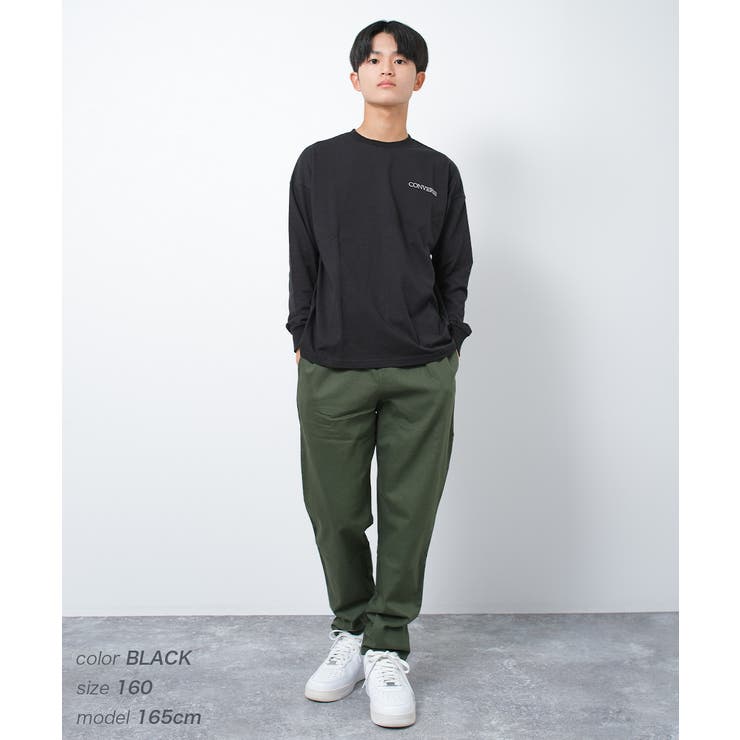 CONVERSE 別注バックスクエアプリントロングTシャツ カットソー | 子ども服 SHUSHU | 詳細画像5 