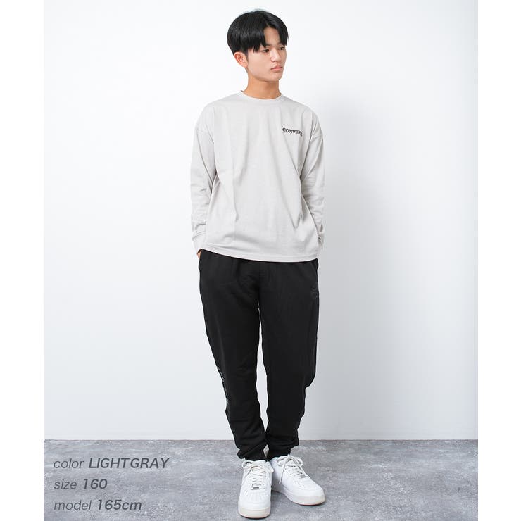 CONVERSE 別注バックスクエアプリントロングTシャツ カットソー | 子ども服 SHUSHU | 詳細画像7 