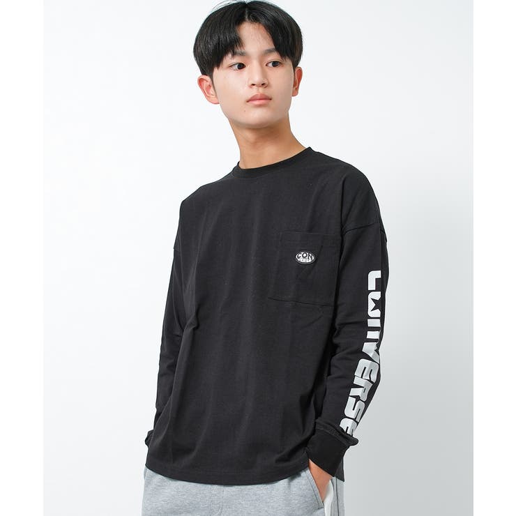 CONVERSE 別注ポケット付袖ロゴロングTシャツ カットソー | 子ども服 SHUSHU | 詳細画像3 