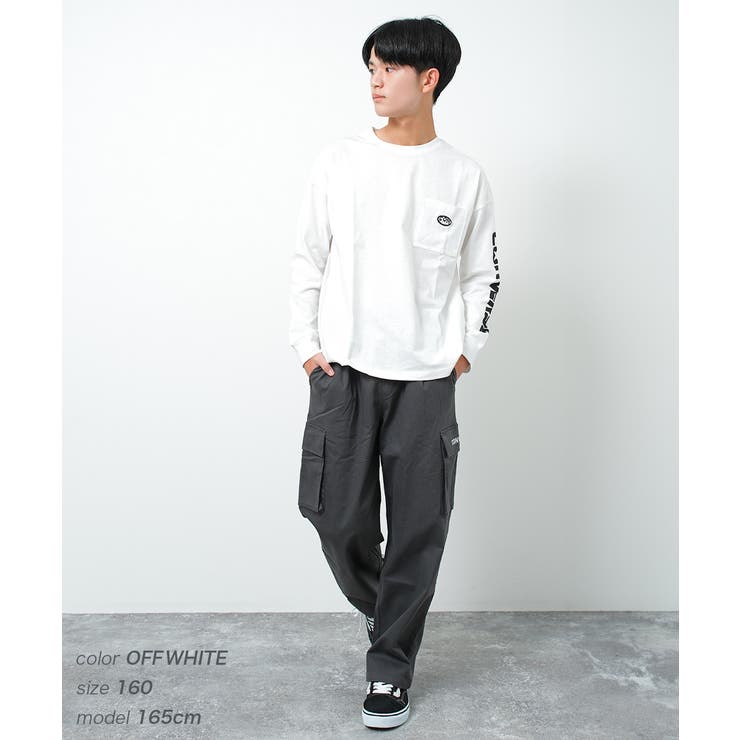 CONVERSE 別注ポケット付袖ロゴロングTシャツ カットソー | 子ども服 SHUSHU | 詳細画像10 