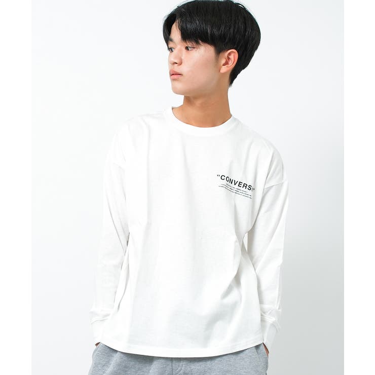 CONVERSE 別注バックプリントビッグロングTシャツ カットソー CONVERSE 別注バックプリントビッグロングTシャツ カットソー