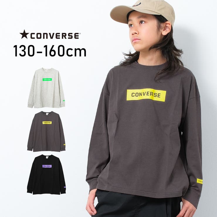 CONVERSE 別注ネオンプリントロングTシャツ カットソー | 子ども服 SHUSHU | 詳細画像1 