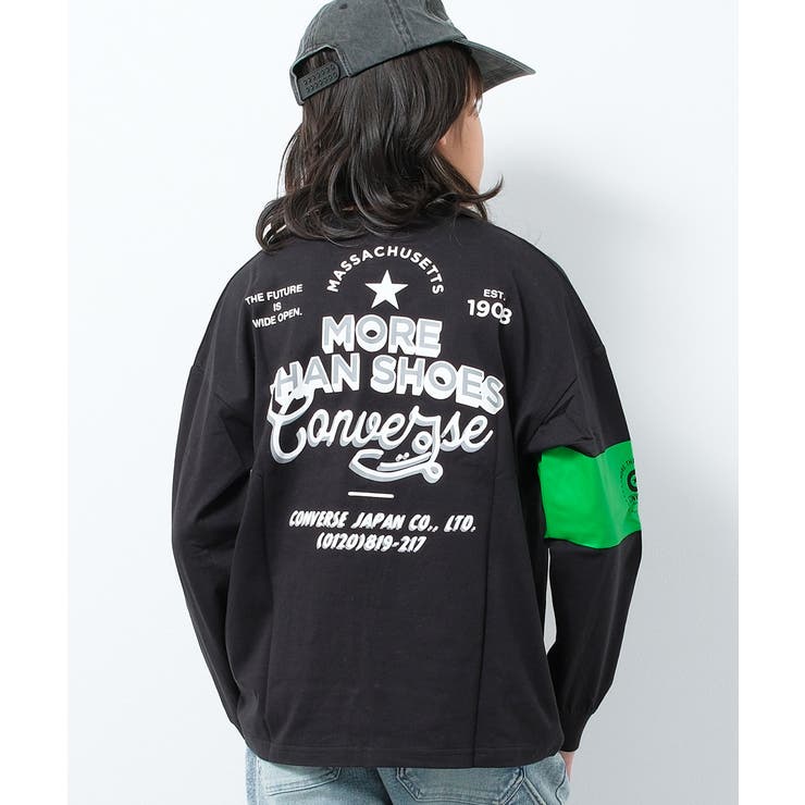 CONVERSE 別注袖ラインプリントロングTシャツ カットソー | 子ども服 SHUSHU | 詳細画像2 