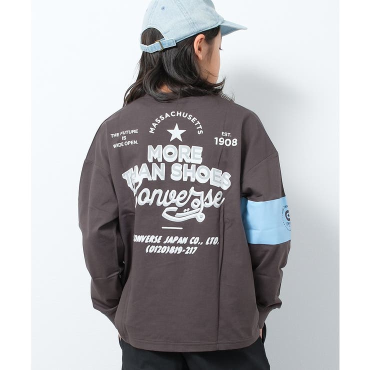 CONVERSE 別注袖ラインプリントロングTシャツ カットソー | 子ども服 SHUSHU | 詳細画像3 
