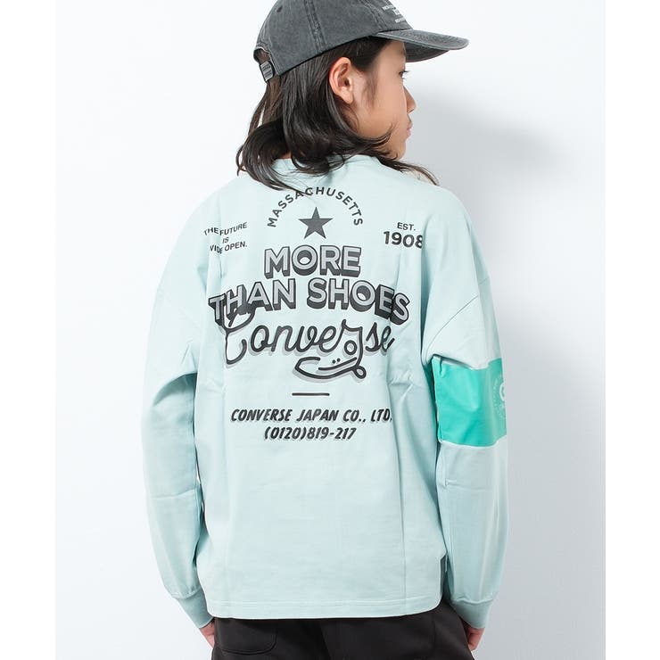 CONVERSE 別注袖ラインプリントロングTシャツ カットソー | 子ども服 SHUSHU | 詳細画像4 