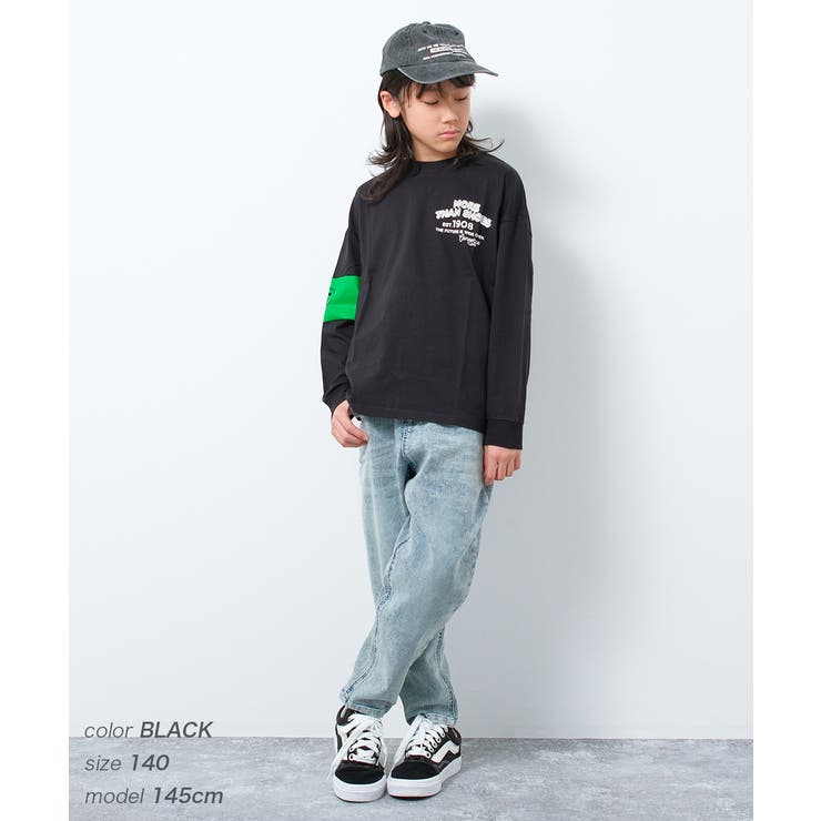 CONVERSE 別注袖ラインプリントロングTシャツ カットソー | 子ども服 SHUSHU | 詳細画像5 