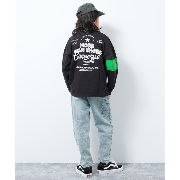 CONVERSE 別注袖ラインプリントロングTシャツ カットソー | 子ども服 SHUSHU | 詳細画像7 
