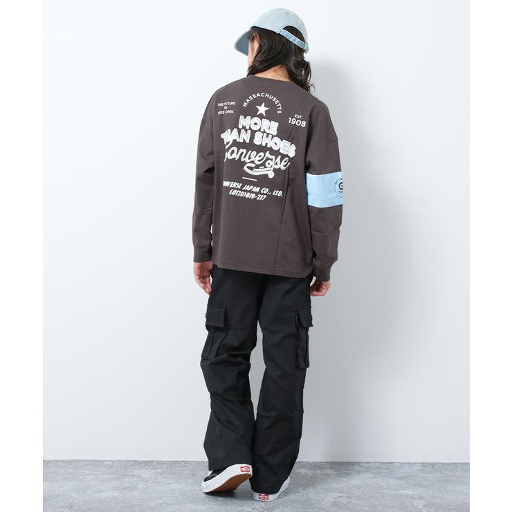 CONVERSE 別注袖ラインプリントロングTシャツ カットソー | 子ども服 SHUSHU | 詳細画像9 