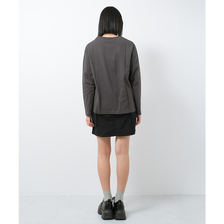 猫転写プリントロングTシャツ トップス ロンT | 子ども服 SHUSHU | 詳細画像3 