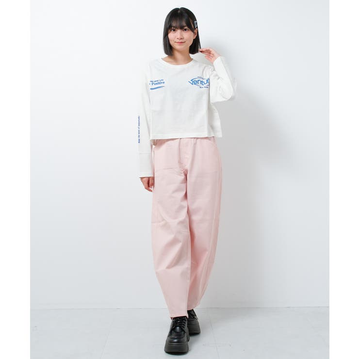 ワイドショート丈ロングTシャツ トップス ロンT | 子ども服 SHUSHU | 詳細画像7 