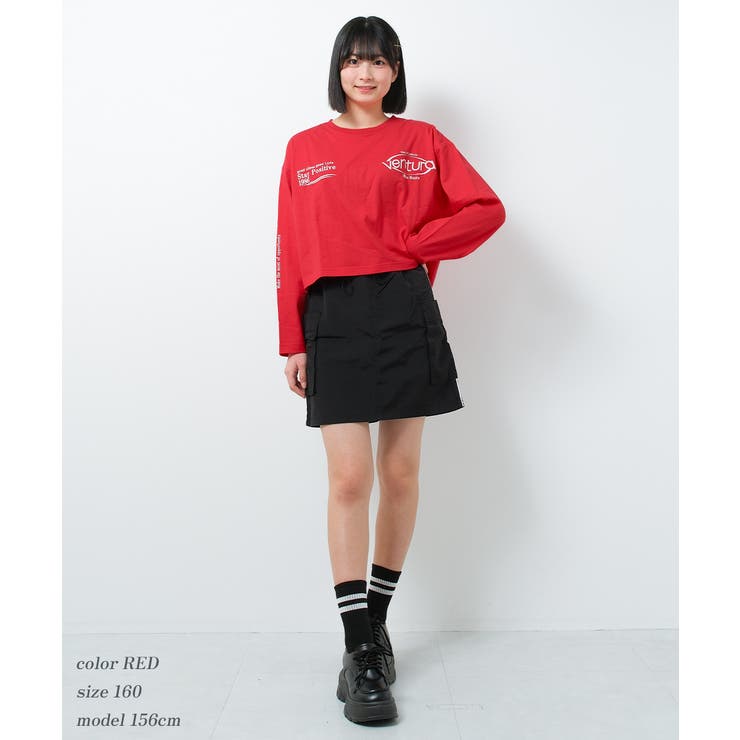 ワイドショート丈ロングTシャツ トップス ロンT | 子ども服 SHUSHU | 詳細画像4 