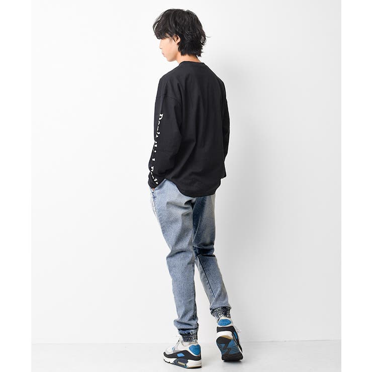 デニムラインパンツ ボトムス 長ズボン[品番:SHUK0001157 デニムラインパンツ ボトムス 長ズボン[品番:SHUK0001157