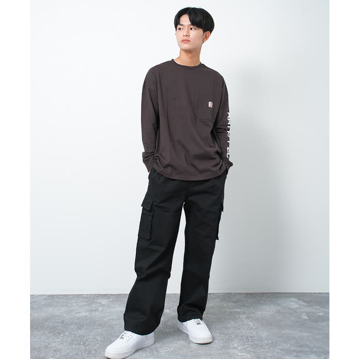 袖プリントビッグロングTシャツ トップス 長袖 | 子ども服 SHUSHU | 詳細画像4 