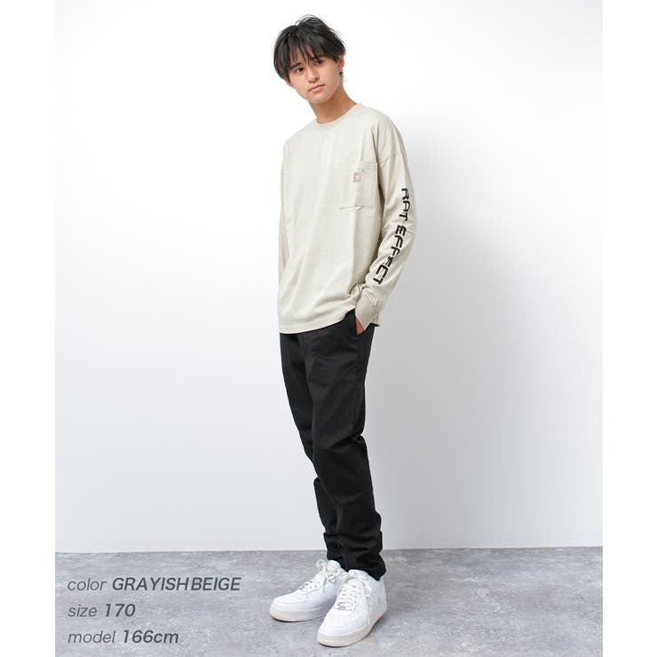 袖プリントビッグロングTシャツ トップス 長袖 | 子ども服 SHUSHU | 詳細画像5 