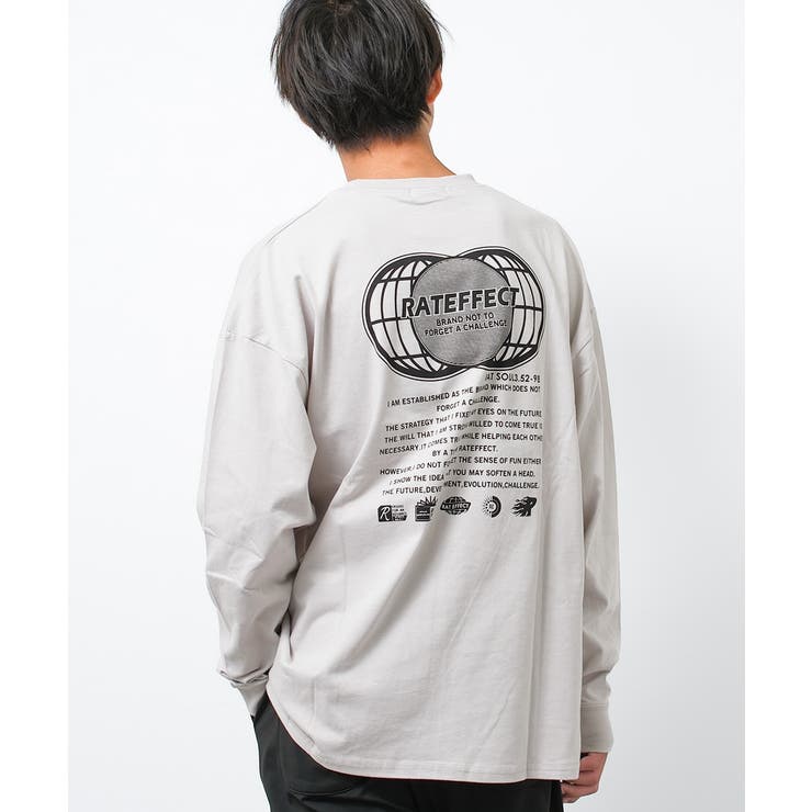 ライトグレー | EARTHスーパービッグロングTシャツ トップス 長袖 | 子ども服 SHUSHU