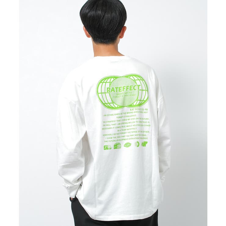 オフホワイト | EARTHスーパービッグロングTシャツ トップス 長袖 | 子ども服 SHUSHU