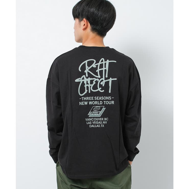 ブラック | THREE SEASONS ロゴスーパービッグロングTシャツ | 子ども服 SHUSHU