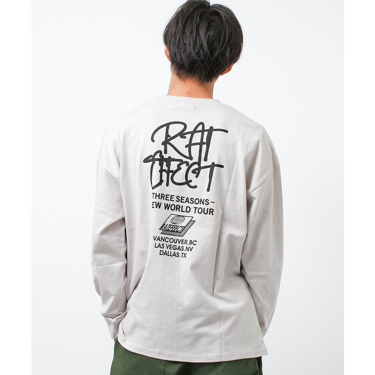 ライトグレー | THREE SEASONS ロゴスーパービッグロングTシャツ | 子ども服 SHUSHU