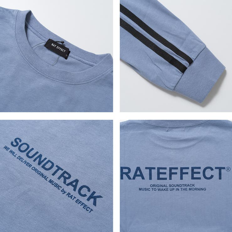 袖ラインバックプリントロングTシャツ トップス ロンT | 子ども服 SHUSHU | 詳細画像13 