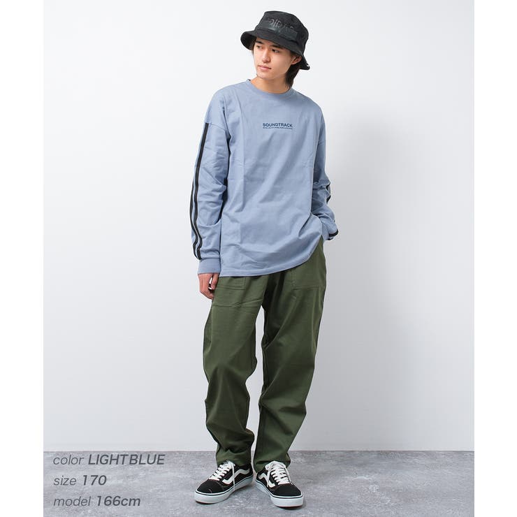 袖ラインバックプリントロングTシャツ トップス ロンT | 子ども服 SHUSHU | 詳細画像5 