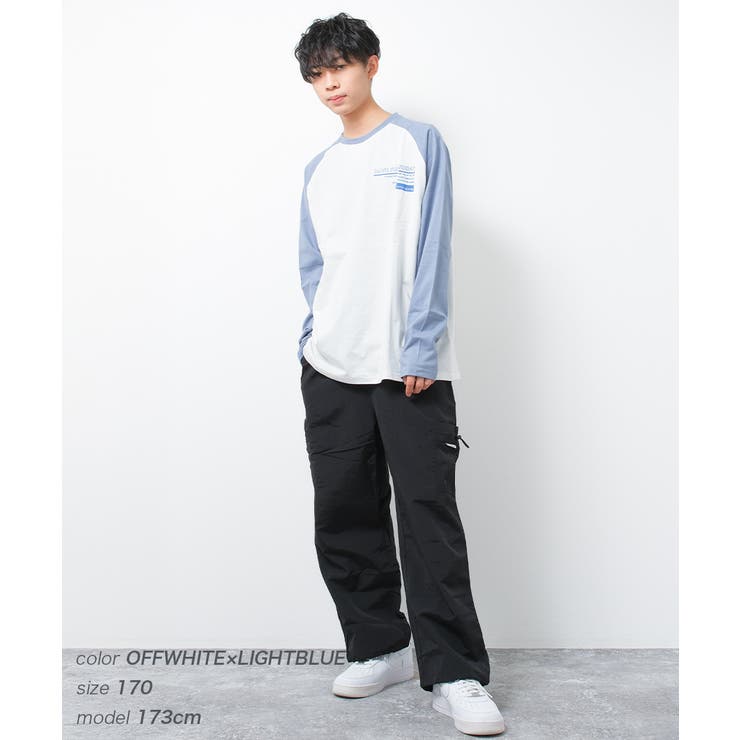 ラグランスリーブロゴロングTシャツ トップス ロンT | 子ども服 SHUSHU | 詳細画像5 