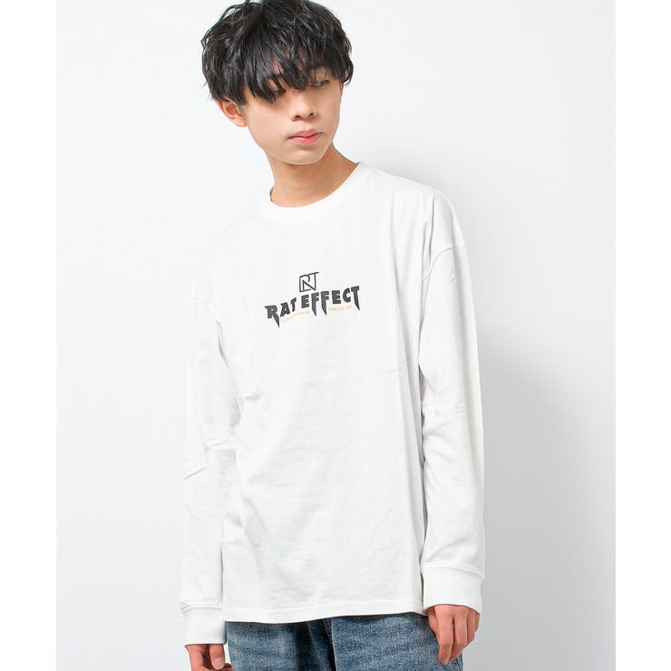 オフホワイト | NAVIGATIONロングTシャツ トップス ロンT | 子ども服 SHUSHU
