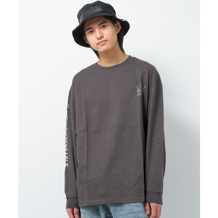 チャコールグレー | クラウンロングTシャツ トップス ロンT | 子ども服 SHUSHU