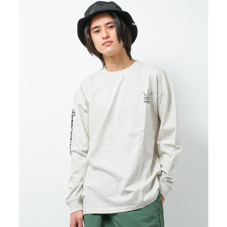 オートミール | クラウンロングTシャツ トップス ロンT | 子ども服 SHUSHU