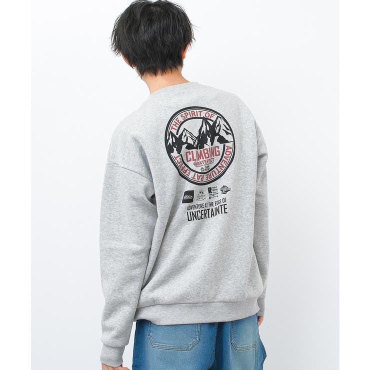 杢グレー | 裏起毛RAT CLIMBINGトレーナー トップス | 子ども服 SHUSHU