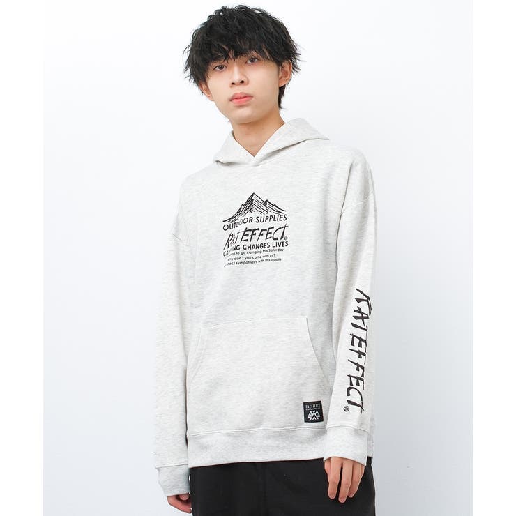 オートミール | 裏起毛RAT MOUNTAINフーディー トップス | 子ども服 SHUSHU