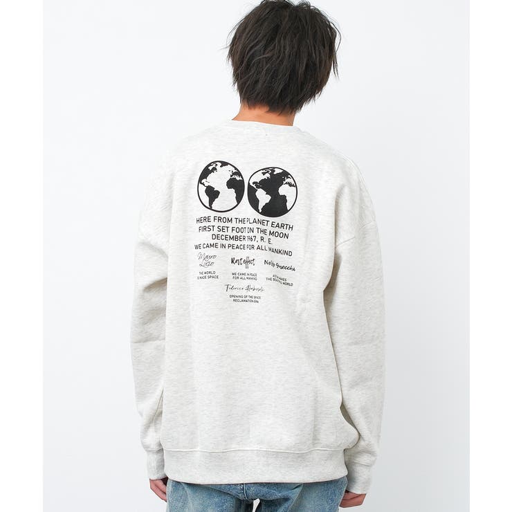 オートミール | 裏起毛RAT EARTHスーパービッグトレーナー トップス | 子ども服 SHUSHU