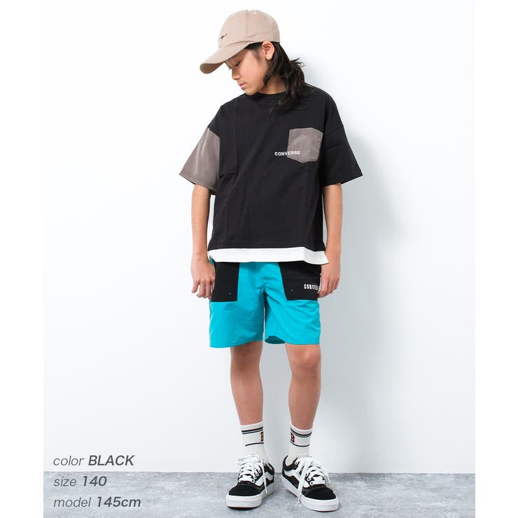CONVERSE 別注フェイクレイヤードポケットTシャツ トップス | 子ども服 SHUSHU | 詳細画像2 