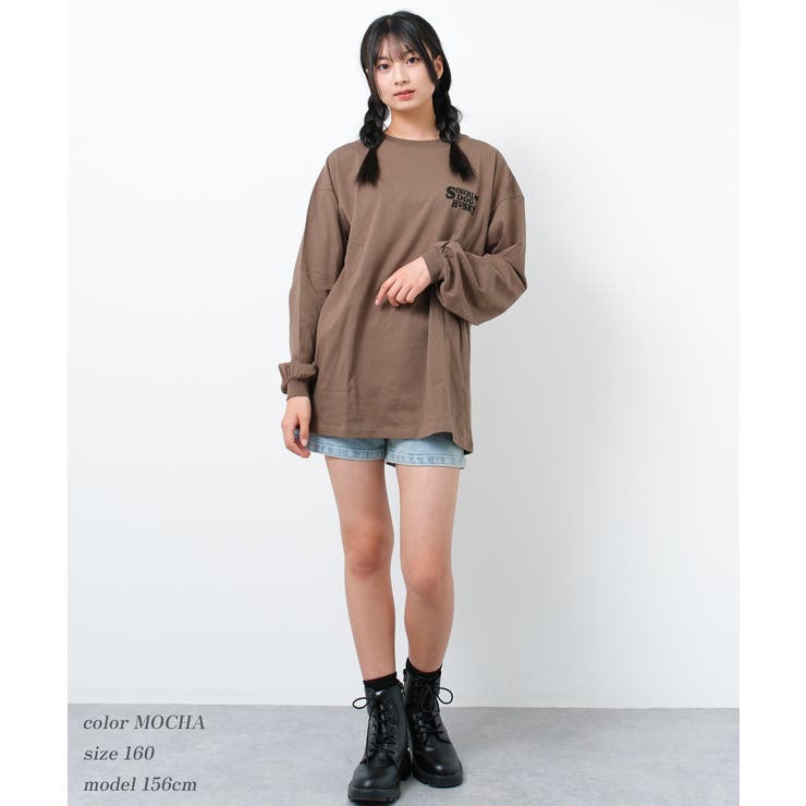 バックWOLFDOGプリントロングTシャツ トップス ロンT | 子ども服 SHUSHU | 詳細画像11 