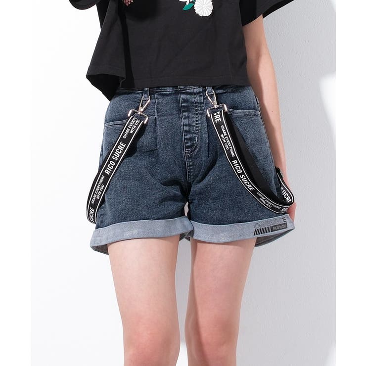 ジャカディ フリル付きショートパンツ/familiar Tシャツ/ズボンとトップ ジャカディ フリル付きショートパンツ/familiar Tシャツ/ズボン