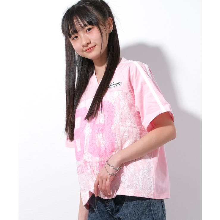 レースナンバリングTシャツ トップス 半袖 | 子ども服 SHUSHU | 詳細画像6 