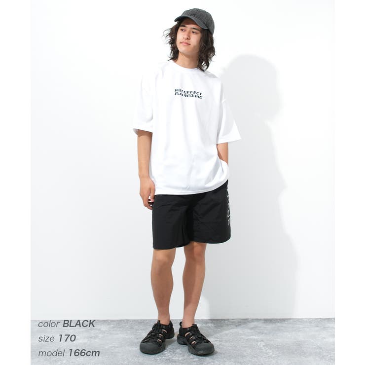 縦ロゴプリントスイムショートパンツ 水着 ビーチパンツ | 子ども服 SHUSHU | 詳細画像2 