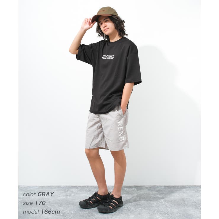 縦ロゴプリントスイムショートパンツ 水着 ビーチパンツ | 子ども服 SHUSHU | 詳細画像8 