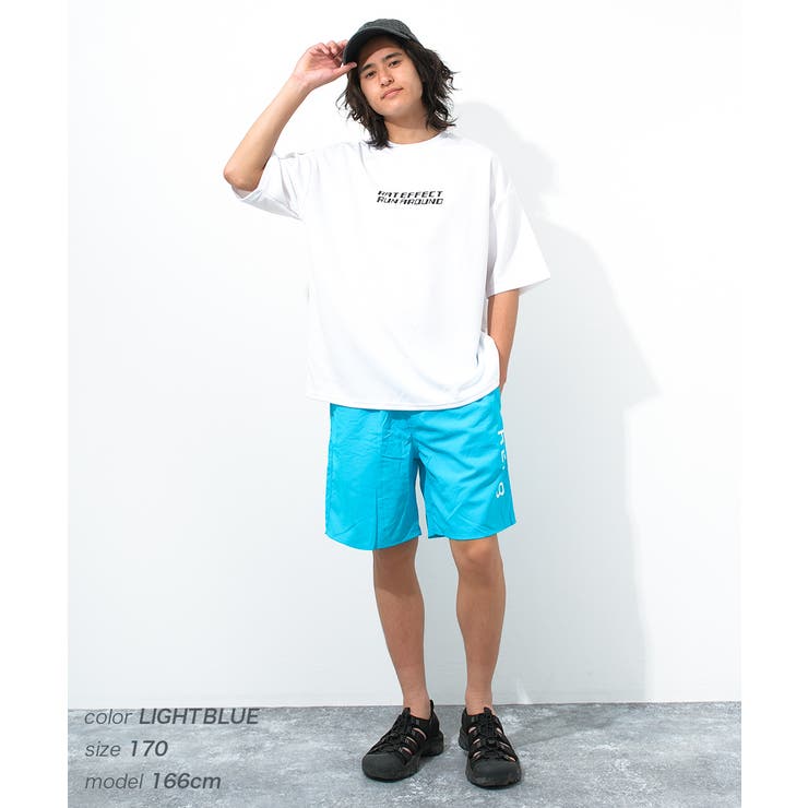 縦ロゴプリントスイムショートパンツ 水着 ビーチパンツ | 子ども服 SHUSHU | 詳細画像12 