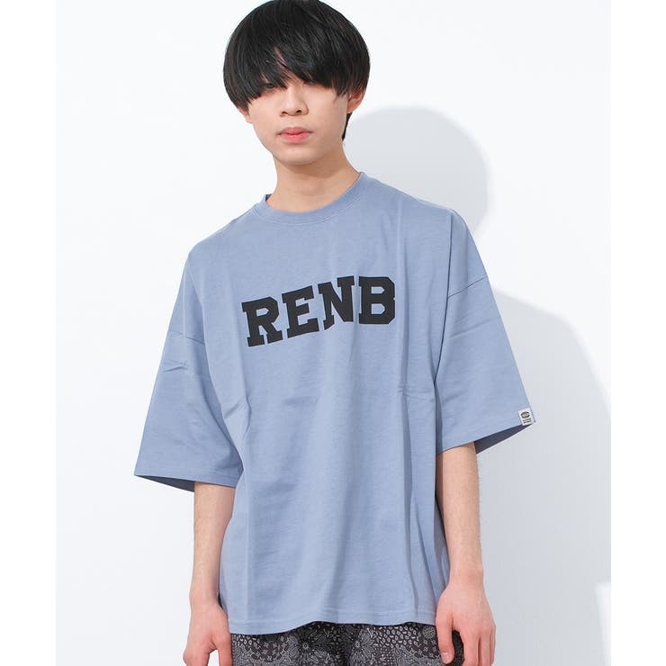 ライトブルー | ロゴプリントスーパービッグ半袖Tシャツ トップス 半袖 | 子ども服 SHUSHU