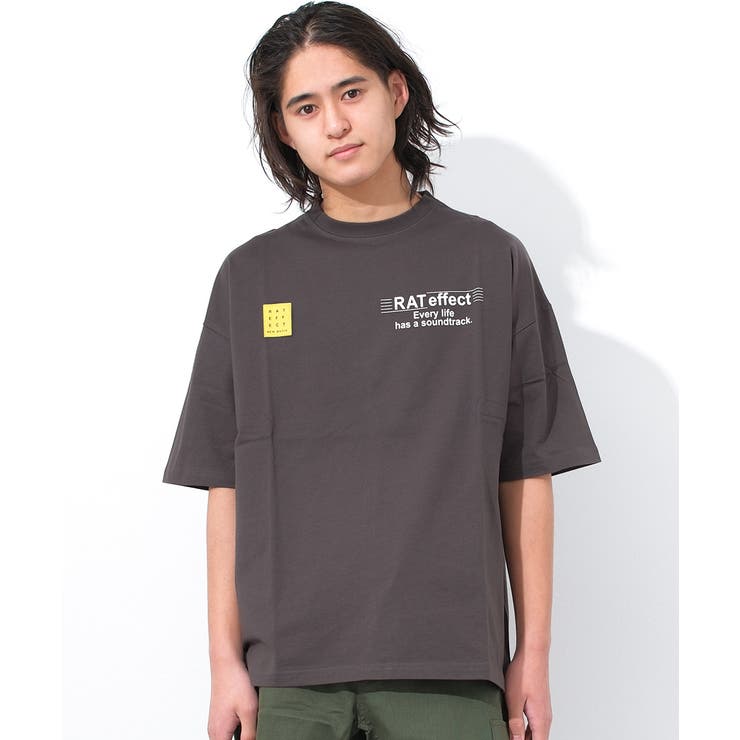 チャコールグレー | フロントネオンロゴプリント半袖Tシャツ トップス 半袖 | 子ども服 SHUSHU