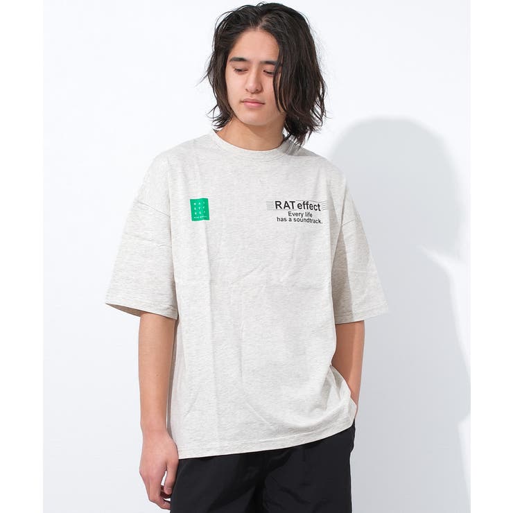 オートミール | フロントネオンロゴプリント半袖Tシャツ トップス 半袖 | 子ども服 SHUSHU