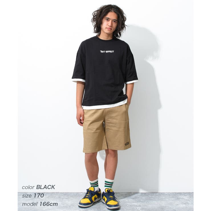 レイヤード風バックプリントTシャツ トップス 半袖 | 子ども服 SHUSHU | 詳細画像5 