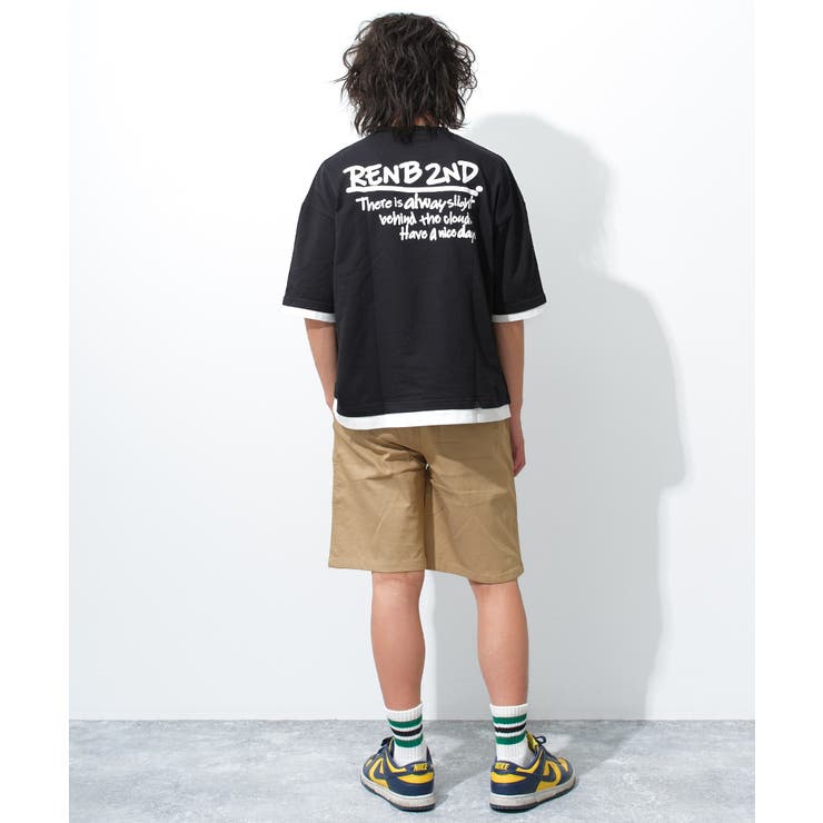 レイヤード風バックプリントTシャツ トップス 半袖 | 子ども服 SHUSHU | 詳細画像6 