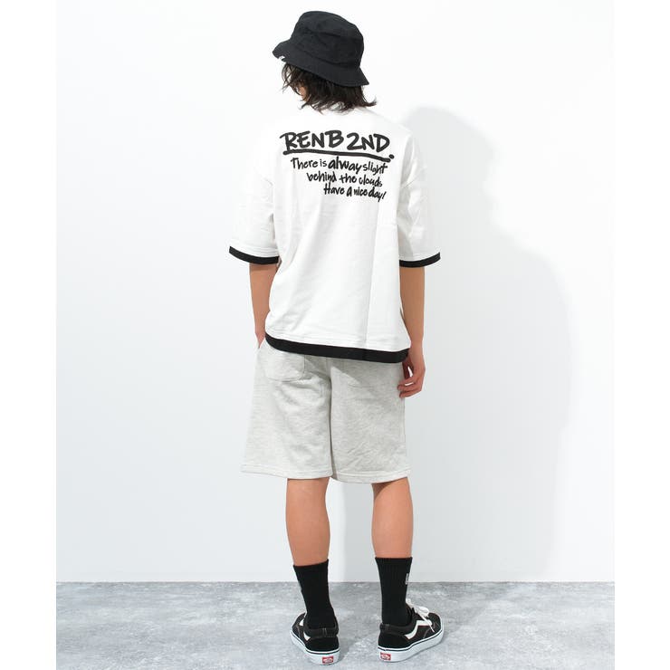 レイヤード風バックプリントTシャツ トップス 半袖 | 子ども服 SHUSHU | 詳細画像10 