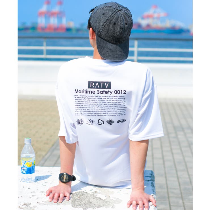 水陸両用UVカットラッシュガード半袖TシャツB UPF50+ 海[品番 水陸両用UVカットラッシュガード半袖TシャツB UPF50+ 海[品番