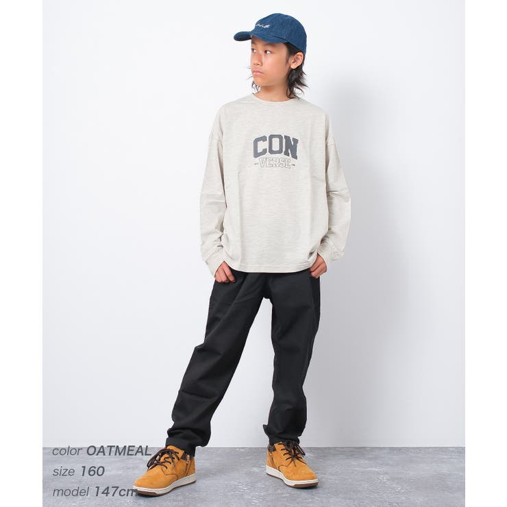 CONVERSE 別注スニーカーロゴプリントロングTシャツ カットソー | 子ども服 SHUSHU | 詳細画像7 