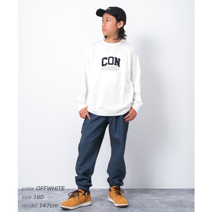 CONVERSE 別注スニーカーロゴプリントロングTシャツ カットソー | 子ども服 SHUSHU | 詳細画像9 
