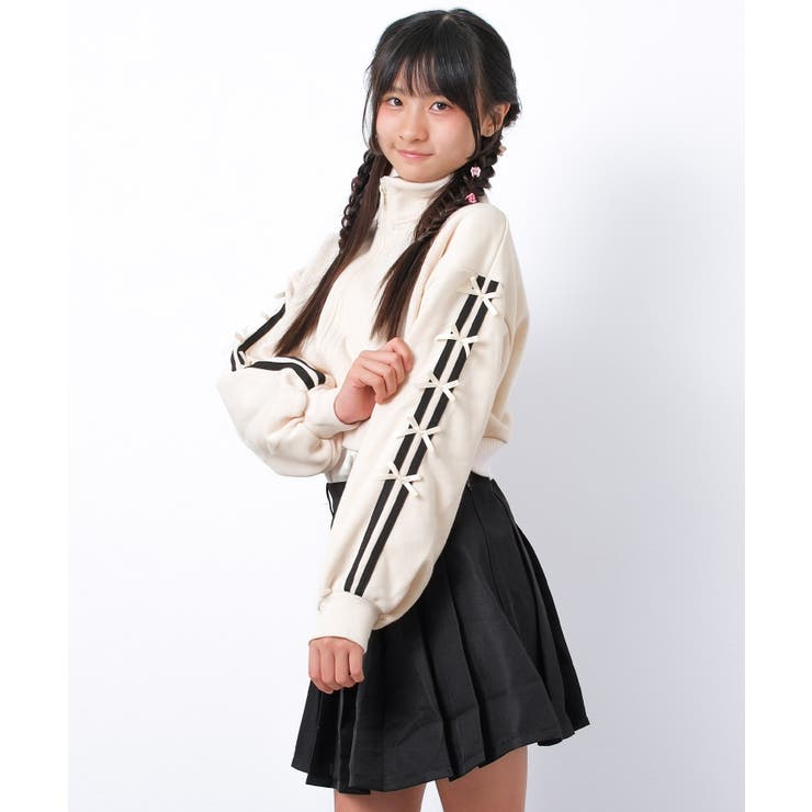 リボンショートジャケット アウター 裏起毛 | 子ども服 SHUSHU | 詳細画像9 